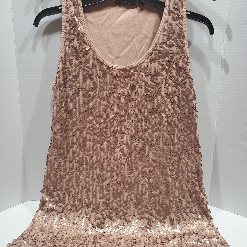 Apt.9 Goldish/Cream fancy tank-top